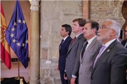 El subsecretario de Política Territorial del Gobierno de España, Fernando Galindo, asiste a la toma de posesión de Jorge Azcón como presidente de Aragón.