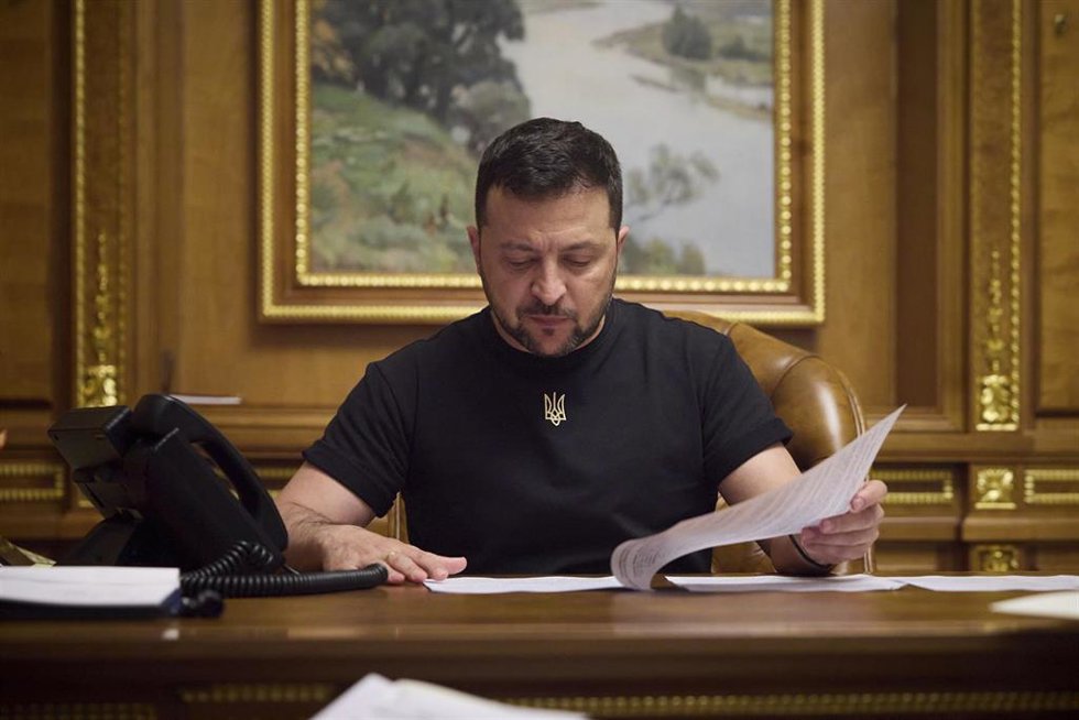 El presidente de Ucrania, Volodimir Zelenski 
