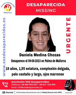 Buscan a una mujer de 19 años desaparecida en Palma desde el miércoles