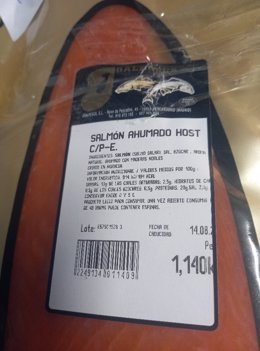 Consumo alerta de 'Listeria monocytogenes' en un lote de salmón ahumado envasado de la marca Joalpesca