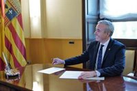 Los nuevos consejeros del Gobierno de Aragón toman posesión este sábado en la Sala de la Corona del Edificio Pignatelli