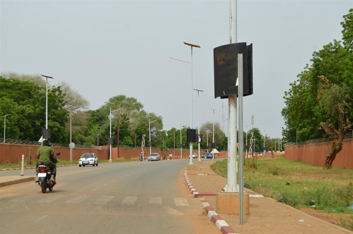 Vista general de una calle de Niamey, en Níger