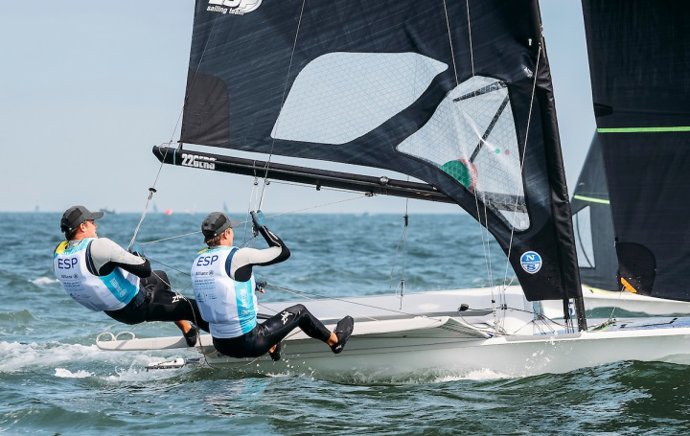 Diego Botín y Florian Trittel, en el Mundial de La Haya