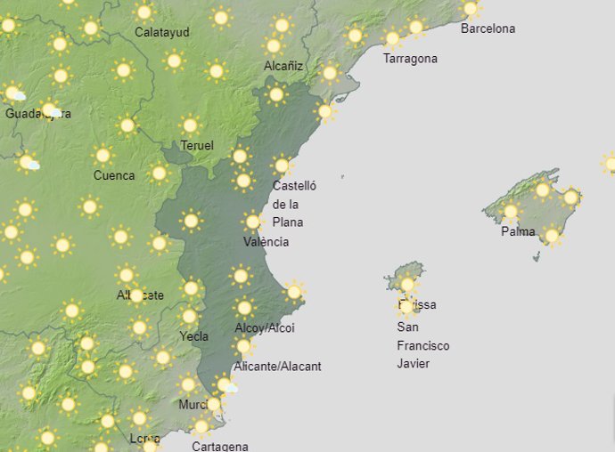 Predicción del tiempo para este sábado 12 de agosto de 2023