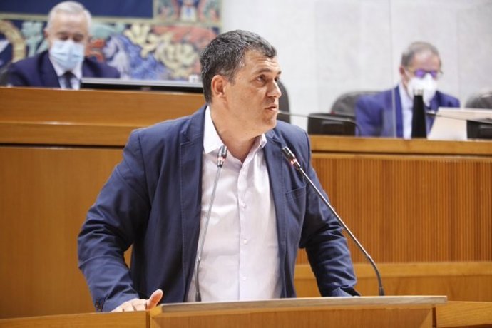 Archivo - El presidente de Chunta Aragonesista (CHA), Joaquín Palacín.