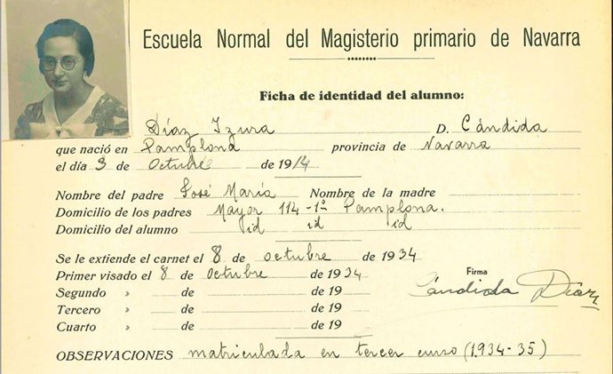 Una de las fichas que pueden verse en la exposición.