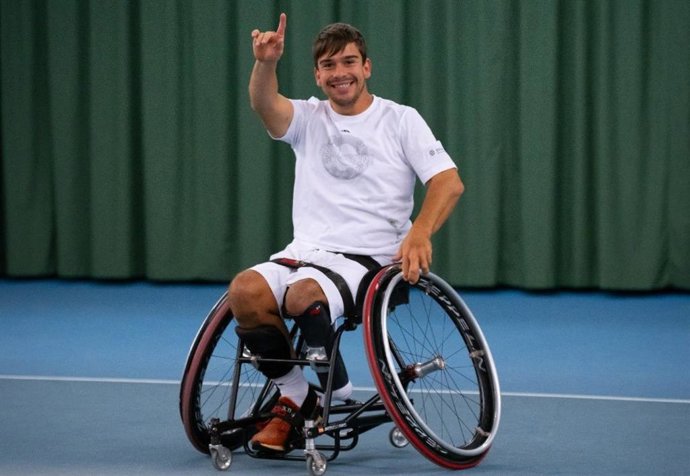 Martín de la Puente durant un entrenament a Rotterdam