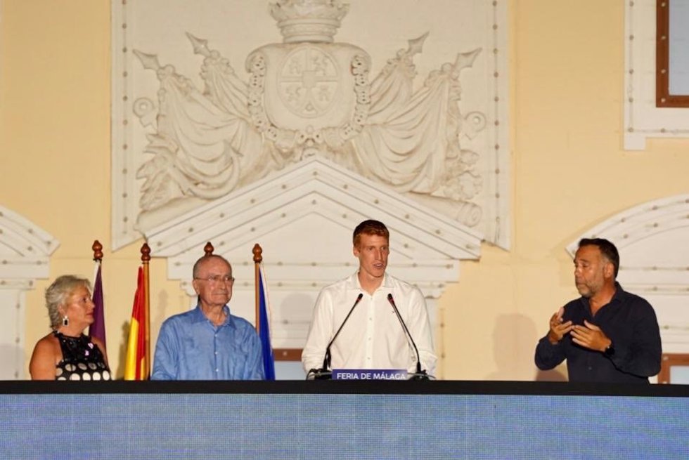 Alberto Díaz, en el pregón de la Feria de Málaga 2023