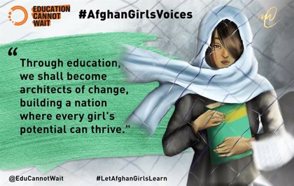 El llamamiento de las niñas afganas por su derecho a la educación suena más fuerte que nunca