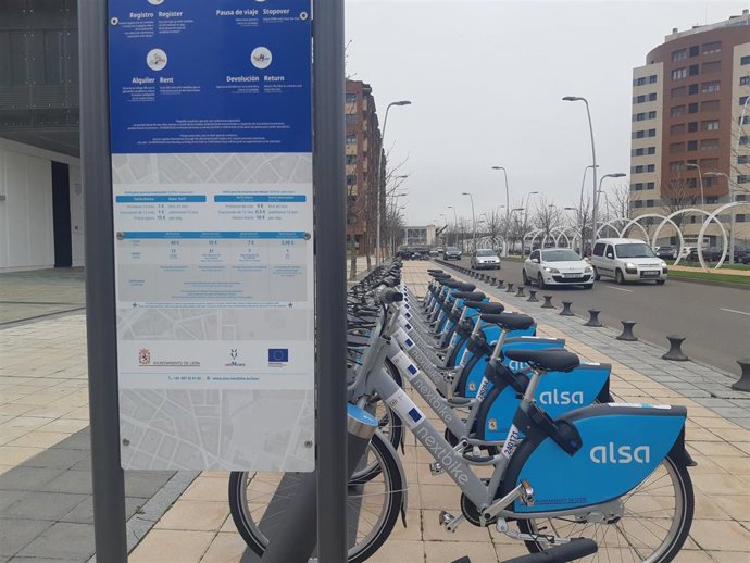 El servicio de préstamo de bicis del Ayuntamiento de León registra 46.303 alquileres en lo que va de año