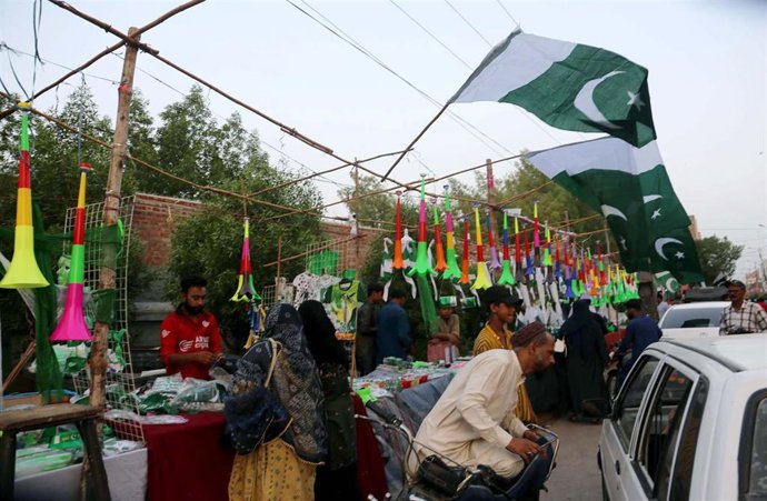 Celebraciones por el Día de la Independencia de Pakistán en Hyderabad