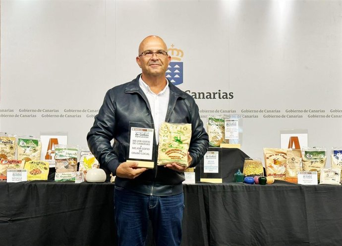 El ganador del mejor Gofio de Canarias, el Gofio Gomero de Millo, de Rayco Herrera
