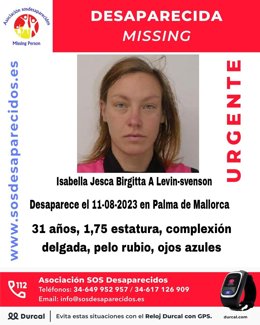 Buscan a una mujer de 31 años desaparecida el pasado viernes en Palma