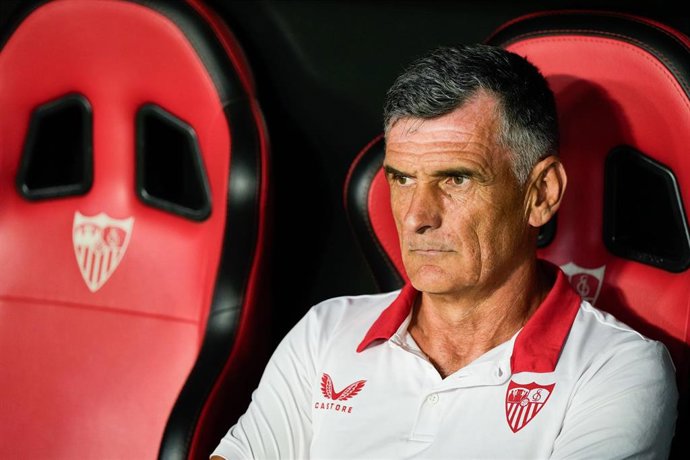 José Luis Mendilibar durante un partido del Sevilla