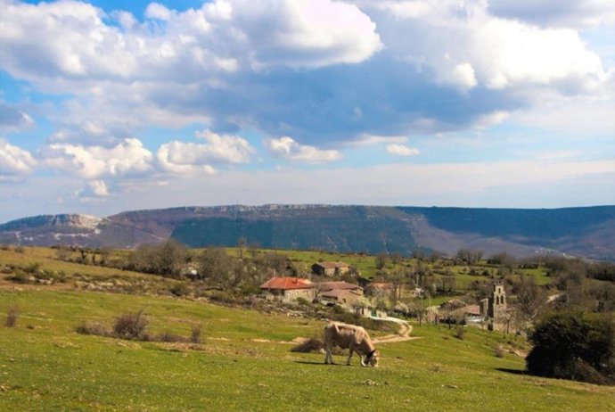 Archivo - Pueblo de Salcedo, en Valderredible. Foto de archivo
