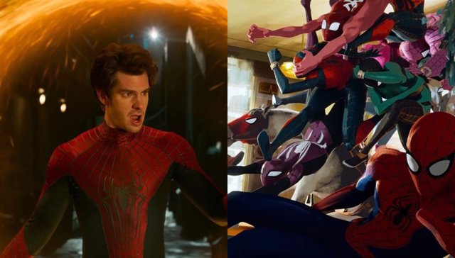 Nuevas imágenes en HD del cameo de Andrew Garfield en Spider-Man: Cruzando el Multiverso