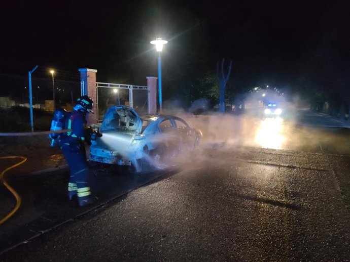 Foto de archivo de los Bomberos de la Diputación de Valladolid del incendio sofocado este martes