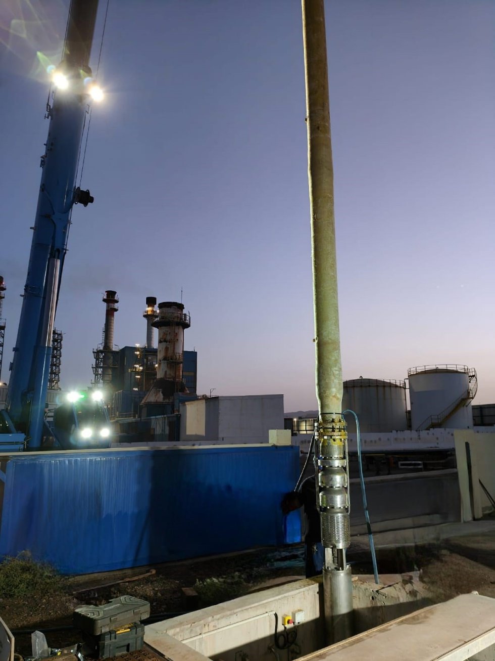 Bomba de captación de agua del mar del Consorcio de Aguas de Fuerteventura