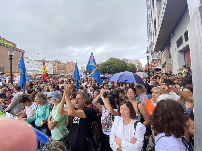 Manifestación contra las corridas de toros en Gijón