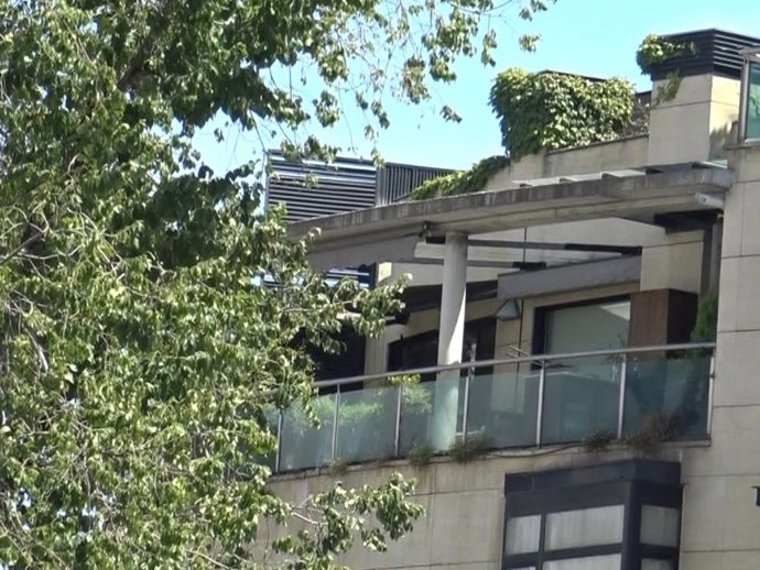 Terraza en la que Daniel Sancho grababa sus vídeos de YouTube