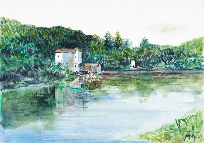 Imagen de un lienzo de una de las muestras de '107'