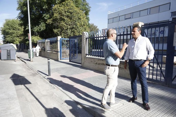 José María Bellido con Bernardo Jordano.