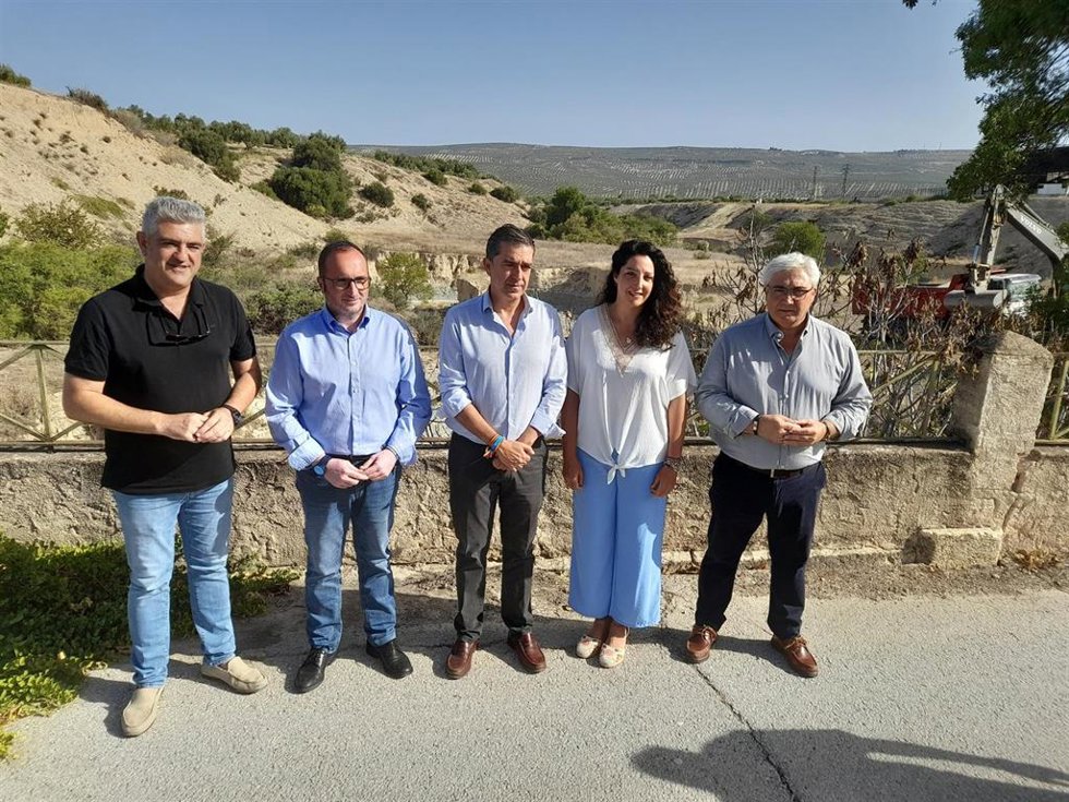 Visita a la zona del puente de acceso a La Laguna