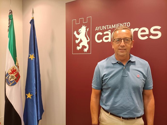 Emilio Borrega, concejal de Deportes y actual alcalde en funciones de Cáceres