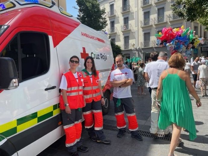 Cruz Roja atiende a más de 200 personas en las fiestas de San Lorenzo de Huesca.