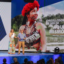 Presentación del Canal de Panamá de su nueva campaña institucional denominada: "Orgullosos de ser de aquí mismo", en el auditorio Ascanio Arosemena.