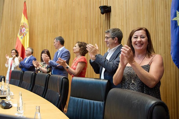 Francina Armengol, en la reunió del Grup Socialista presidida per Pedro Sánchez 