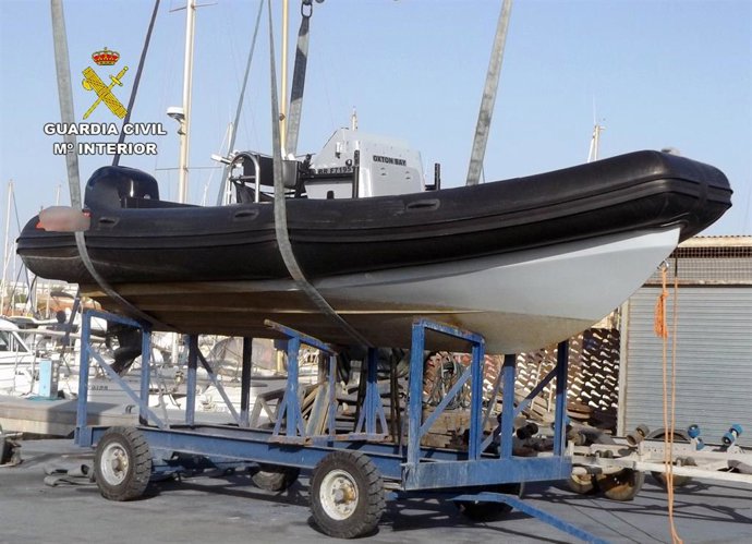 Embaración empleada para trasladar a los inmigrantes desde Argelia hasta Cartagena (Mucia)