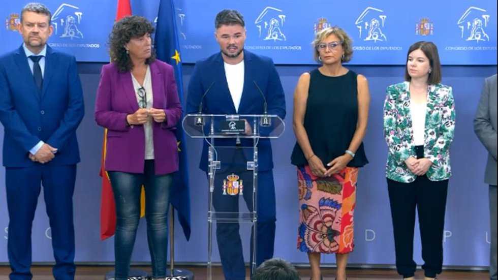 Esquerra Republicana de Catalunya anuncia acuerdo con PSOE para la Mesa del Cong