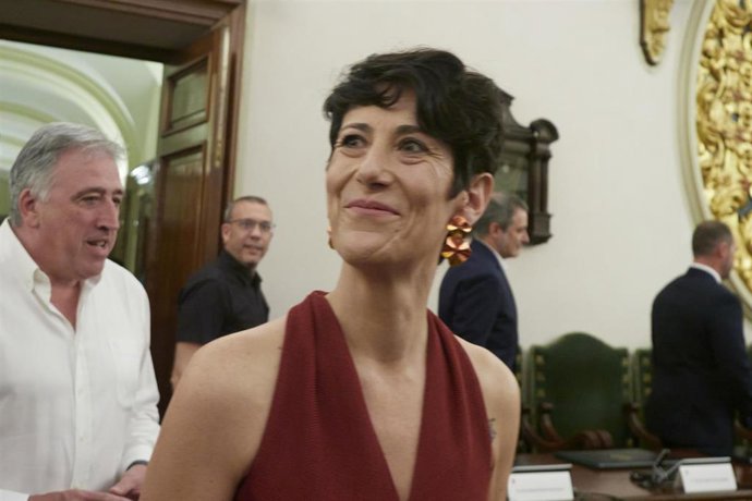 Archivo - Elma Saiz, portavoz del PSN en Pamplona.
