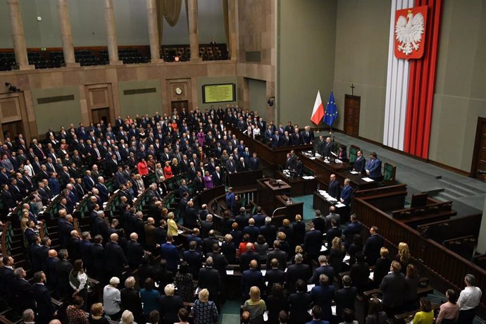 Archivo - Vista general del Parlamento de Polonia