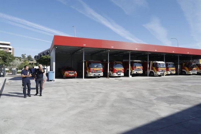 El parque 9 provisional de Bomberos, que da servicio al norte de la capital, ya está plenamente operativo
