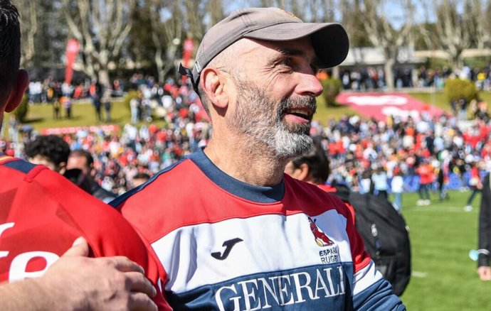El seleccionador masculino de la selección española de Rugby XV, Miguel Velasco.