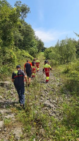 Bomberos de Cantabria rescatan a un senderista