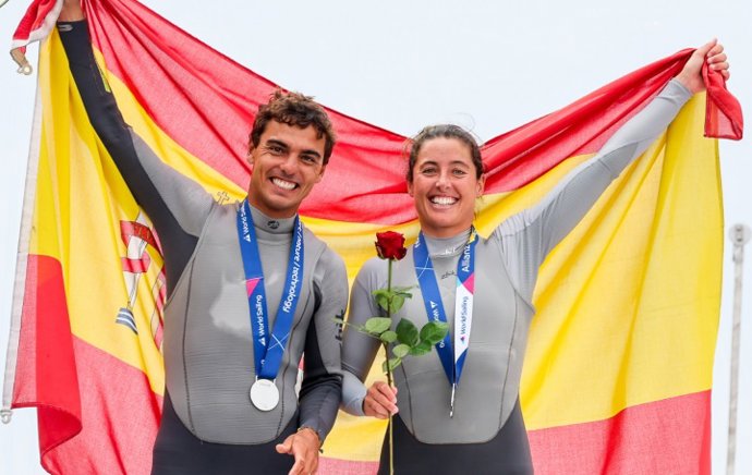 Jordi Xammar y Nora Brugman, subcampeones del mundo en 470 Mixto