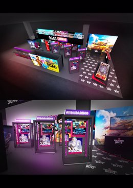 9GAG Gamecom Booth Design