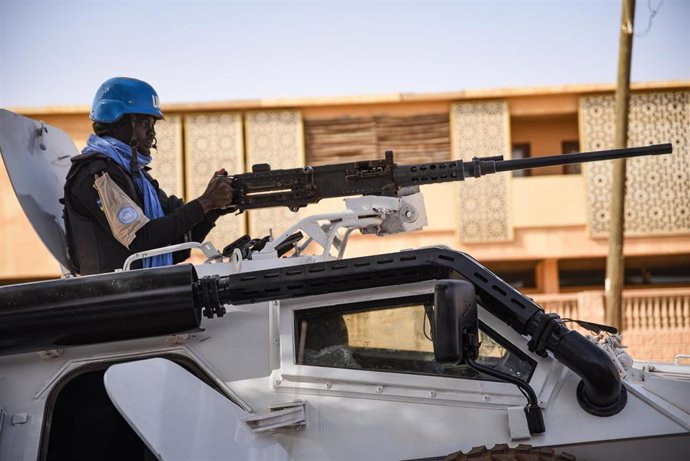 Archivo - Miembros de la Policía de Naciones Unidas en Tombuctú, Malí