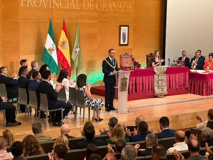 Archivo - Francisco Rodríguez, en imagen de archivo cuando fue investido presidente de la Diputación