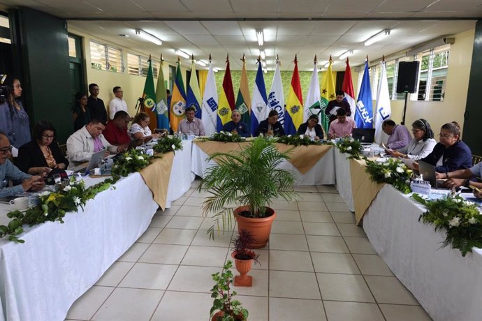 Una reunión del Consejo Nacional de Universidades de Nicaragua (CNU)