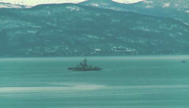 Archivo - Imagen de archivo de un barco militar ruso