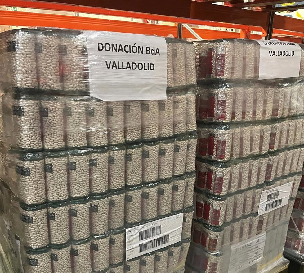 Donación de Mercadona al Banco de Alimentos.