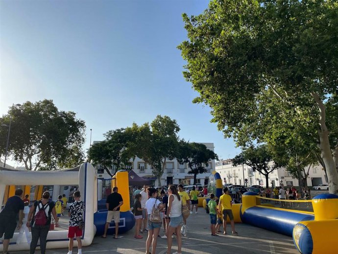 Imagen de una de las jornadas del Tour de Verano 2023 del Cádiz CF.