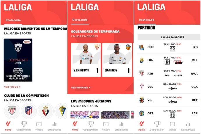 La nueva app de LaLiga apuesta por la inteligencia artificial y mejorar contenido.