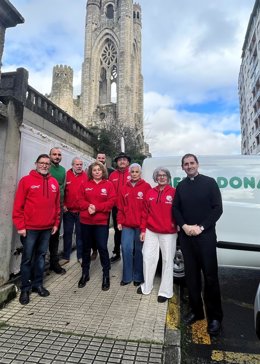 Donación de Mercadona a Cáritas de O Carballiño (Ourense).