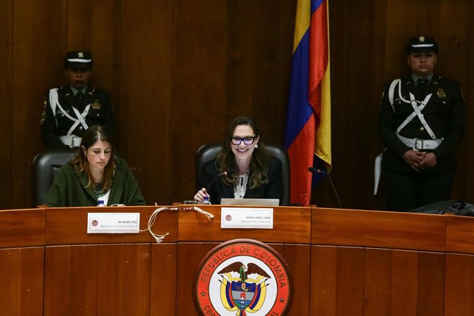 BOGOTÁ, 17 de agosto de 2023.- Audiencia pública en la Corte Constitucional sobre el seguimiento de la situación de los pueblos indígenas Jiw y Nükak. (Colprensa- John Paz)