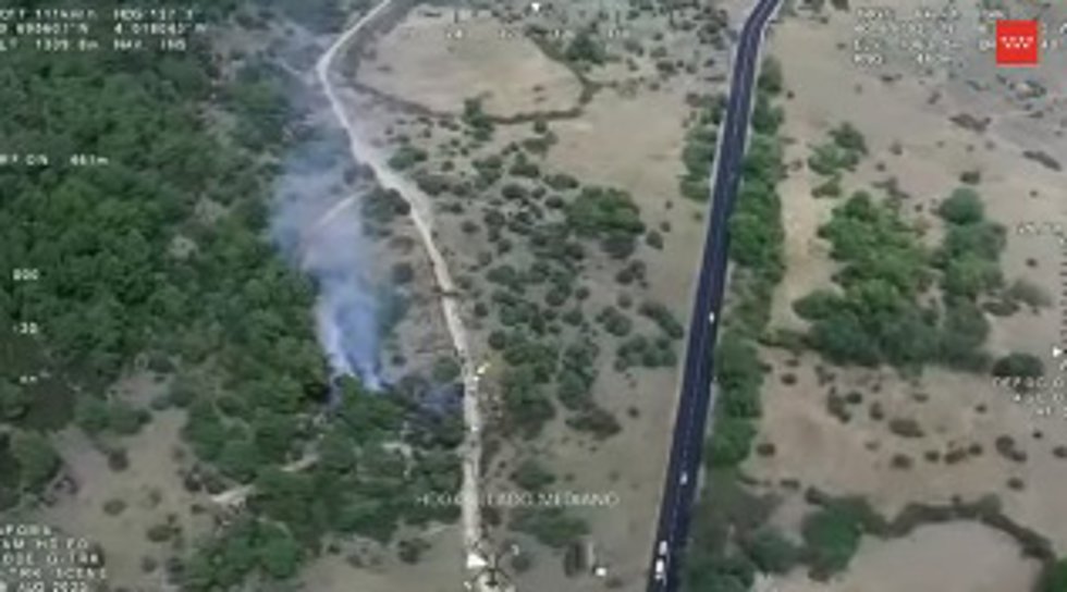 Controlan en media hora un incendio forestal en Collado Mediano